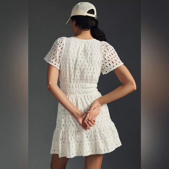 Anthropologie The Somerset Mini Dress: Eyelet Edition - Picture 2 of 9